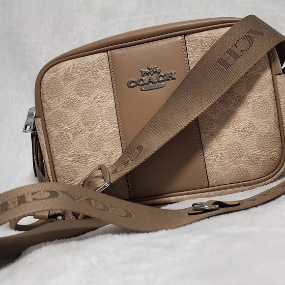 Coach Brown and Tan Jamie Crossbody Bag - Picture 1 of 5